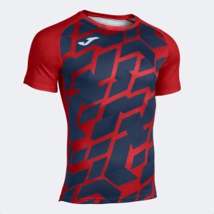 JOMA MYSKIN III SHORT SLEEVE T-SHIRT RED NAVY
