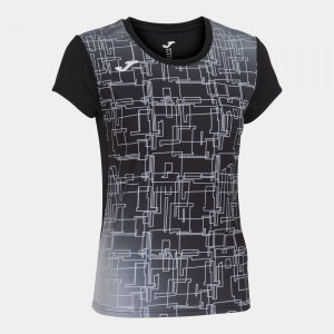 JOMA ELITE VIII SHORT SLEEVE T-SHIRT BLACK