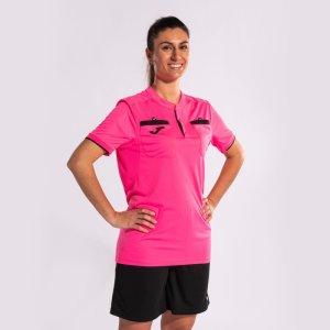 JOMA REFEREE SHORT SLEEVE T-SHIRT FLUOR PINK