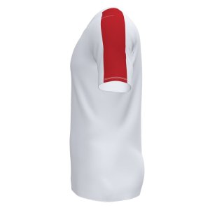 JOMA ACADEMY SHORT SLEEVE T-SHIRT WHITE RED