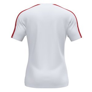 JOMA ACADEMY SHORT SLEEVE T-SHIRT WHITE RED