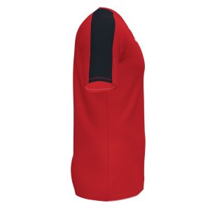 JOMA ACADEMY SHORT SLEEVE T-SHIRT RED BLACK