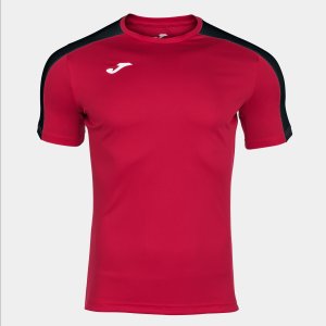 JOMA ACADEMY SHORT SLEEVE T-SHIRT RED BLACK