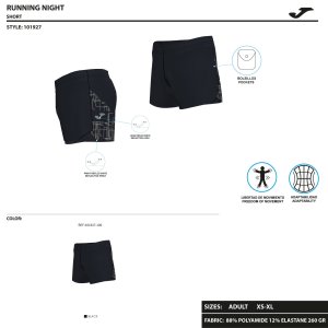 JOMA ELITE VIII SHORT BLACK