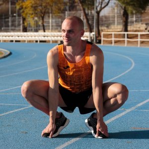 JOMA ELITE VIII TANK TOP BLACK ORANGE