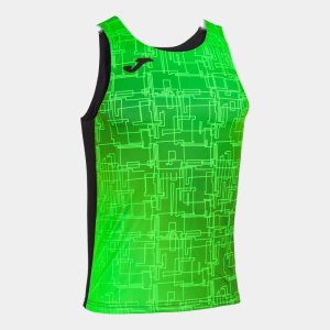 JOMA ELITE VIII TANK TOP BLACK FLUOR GREEN