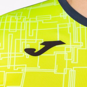 JOMA ELITE VIII SHORT SLEEVE T-SHIRT NAVY FLUOR YELLOW