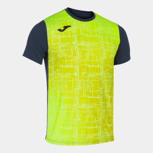 JOMA ELITE VIII SHORT SLEEVE T-SHIRT NAVY FLUOR YELLOW