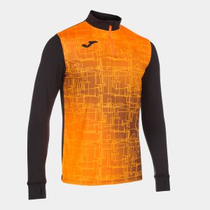 JOMA ELITE VIII SWEATSHIRT BLACK ORANGE