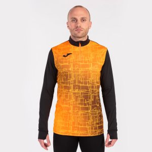 JOMA ELITE VIII SWEATSHIRT BLACK ORANGE