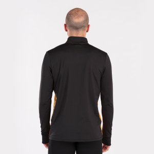 JOMA ELITE VIII SWEATSHIRT BLACK ORANGE