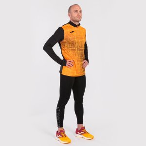 JOMA ELITE VIII SWEATSHIRT BLACK ORANGE