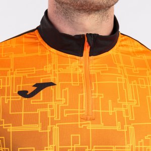 JOMA ELITE VIII SWEATSHIRT BLACK ORANGE