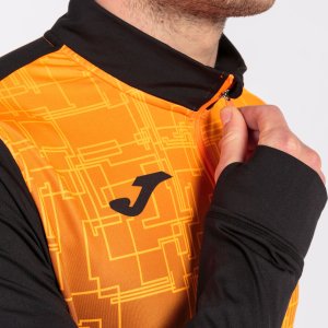 JOMA ELITE VIII SWEATSHIRT BLACK ORANGE