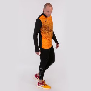 JOMA ELITE VIII SWEATSHIRT BLACK ORANGE