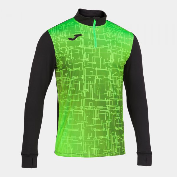 JOMA ELITE VIII SWEATSHIRT BLACK FLUOR GREEN