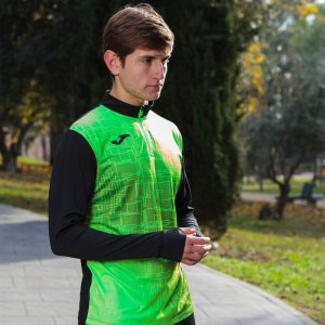 JOMA ELITE VIII SWEATSHIRT BLACK FLUOR GREEN