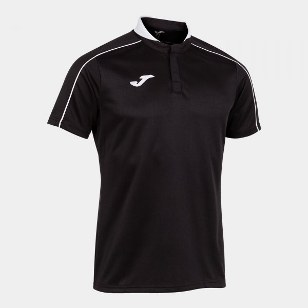 JOMA SCRUM SHORT SLEEVE POLO BLACK