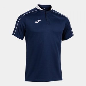 JOMA SCRUM SHORT SLEEVE POLO NAVY