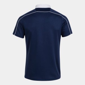 JOMA SCRUM SHORT SLEEVE POLO NAVY