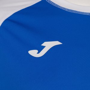 JOMA TEAMWORK SHORT SLEEVE T-SHIRT ROYAL WHITE