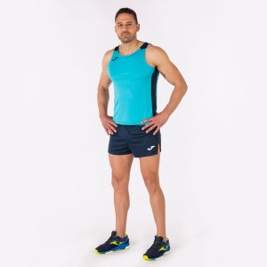 JOMA RECORD II TANK TOP FLUOR TURQUOISE-NAVY