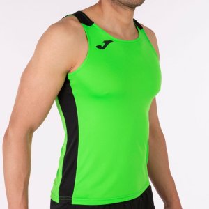 JOMA RECORD II TANK TOP FLUOR GREEN BLACK