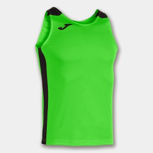 JOMA RECORD II TANK TOP FLUOR GREEN BLACK