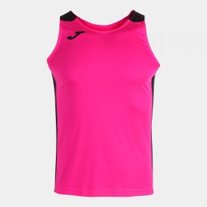 JOMA RECORD II TANK TOP FLUOR PINK BLACK
