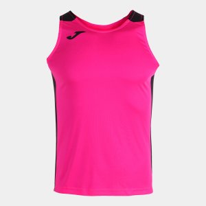 JOMA RECORD II TANK TOP FLUOR PINK BLACK