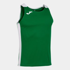 JOMA RECORD II TANK TOP GREEN WHITE