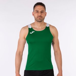 JOMA RECORD II TANK TOP GREEN WHITE