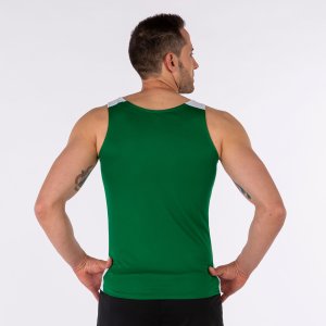 JOMA RECORD II TANK TOP GREEN WHITE