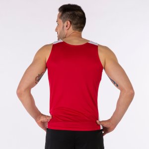 JOMA RECORD II TANK TOP RED WHITE