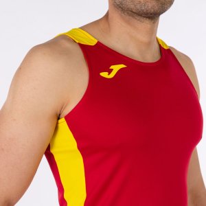 JOMA RECORD II TANK TOP RED YELLOW