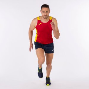 JOMA RECORD II TANK TOP RED YELLOW
