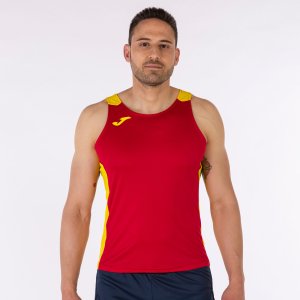 JOMA RECORD II TANK TOP RED YELLOW