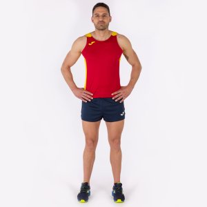 JOMA RECORD II TANK TOP RED YELLOW
