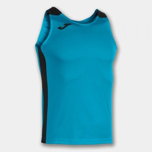 JOMA RECORD II TANK TOP TURQUOISE BLACK