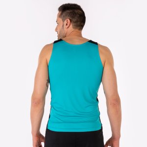 JOMA RECORD II TANK TOP TURQUOISE BLACK