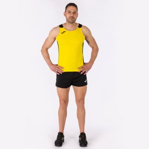 JOMA RECORD II TANK TOP YELLOW BLACK