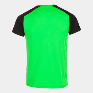JOMA RECORD II SHORT SLEEVE T-SHIRT FLUOR GREEN BLACK