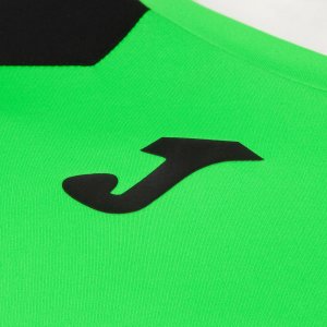 JOMA RECORD II SHORT SLEEVE T-SHIRT FLUOR GREEN BLACK