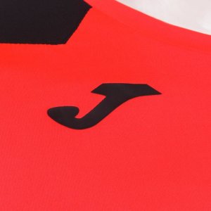 JOMA RECORD II SHORT SLEEVE T-SHIRT FLUOR CORAL BLACK