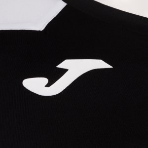 JOMA RECORD II SHORT SLEEVE T-SHIRT BLACK WHITE