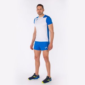 JOMA RECORD II SHORT SLEEVE T-SHIRT WHITE ROYAL