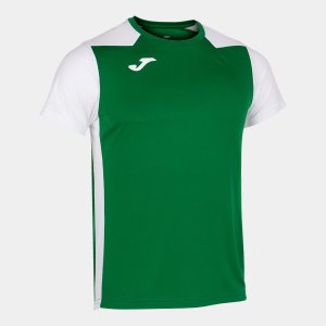 JOMA RECORD II SHORT SLEEVE T-SHIRT GREEN WHITE