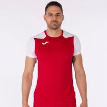 JOMA RECORD II SHORT SLEEVE T-SHIRT RED WHITE