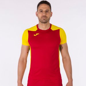 JOMA RECORD II SHORT SLEEVE T-SHIRT RED YELLOW