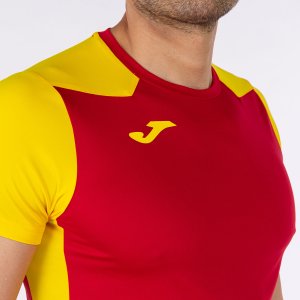JOMA RECORD II SHORT SLEEVE T-SHIRT RED YELLOW